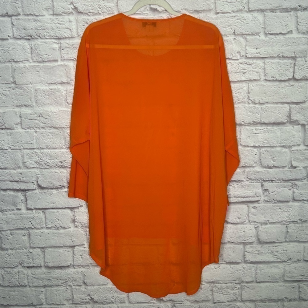 Never Fully Dressed Colorblock High Low Chiffon Blouse - Picture 6 of 15